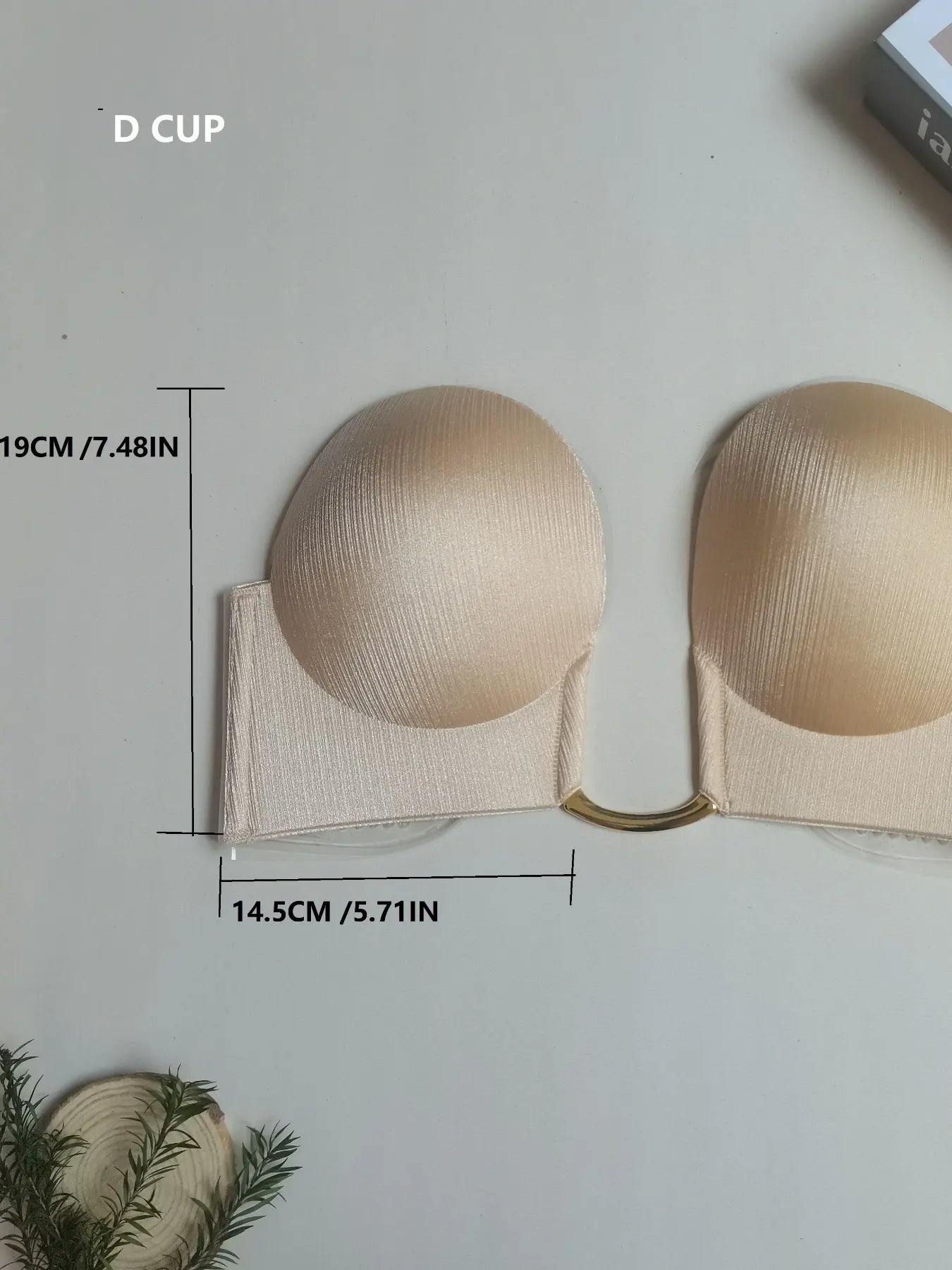 Women'S U-Shaped Backless Shaping Wireless Bra Strapless Chest Support Medium, Invisible Bras, Suitable for Party Dresses & Wedding Gowns, Comfortable Invisible Design, Elegant
