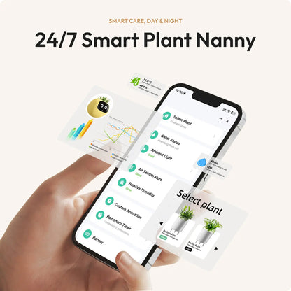 Transform Your Space with the IVY Smart Indoor Plant Pot - An Interactive AI Flowerpot for Plant Lovers!