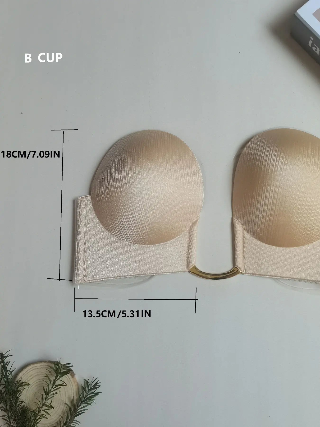 Women'S U-Shaped Backless Shaping Wireless Bra Strapless Chest Support Medium, Invisible Bras, Suitable for Party Dresses & Wedding Gowns, Comfortable Invisible Design, Elegant