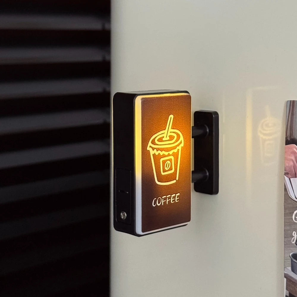 Mini Lightbox Fridge Magnet Coffee Japanese Creative Tourism Souvenir Magnetic Luminous Light Box Home Decoration Gift