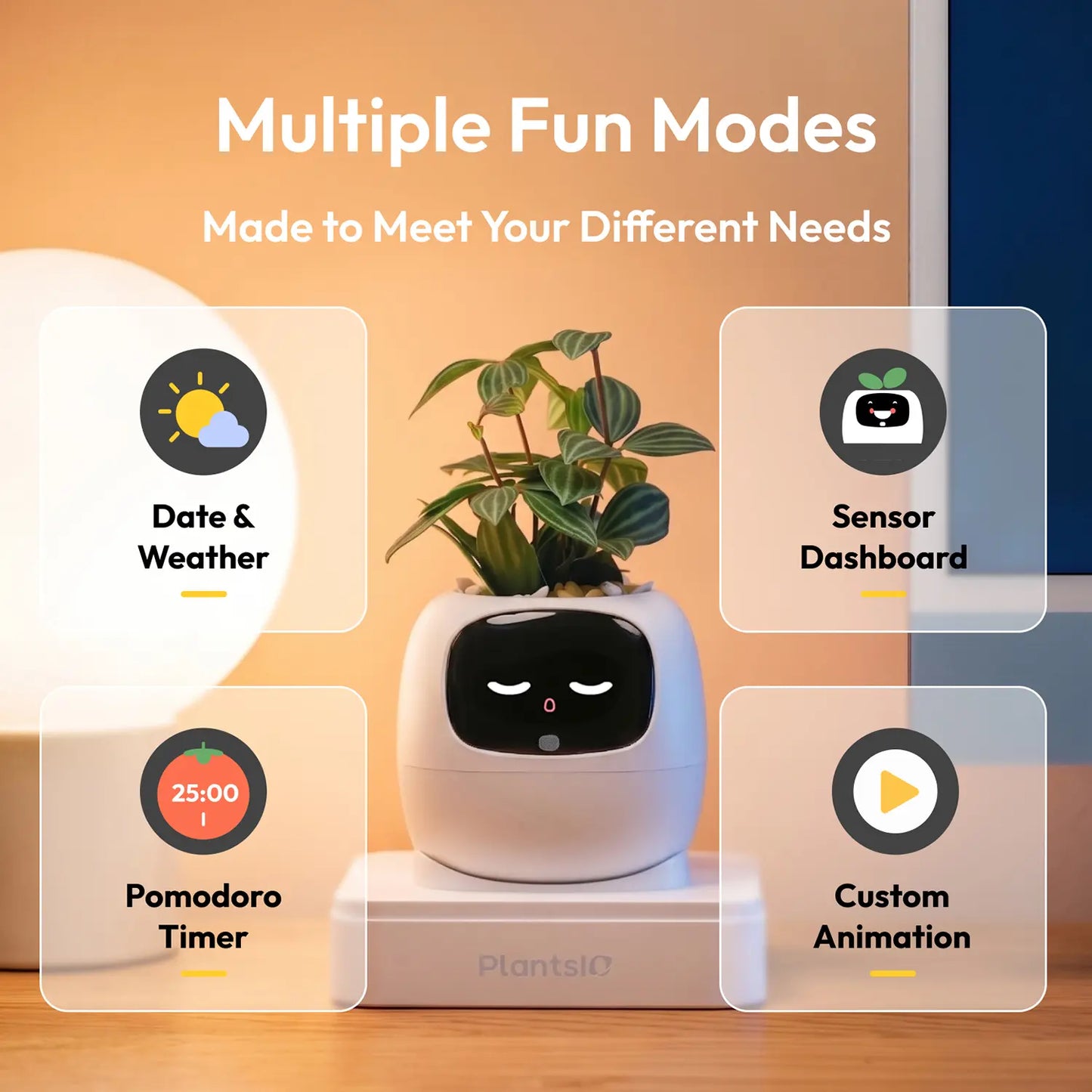 Transform Your Space with the IVY Smart Indoor Plant Pot - An Interactive AI Flowerpot for Plant Lovers!